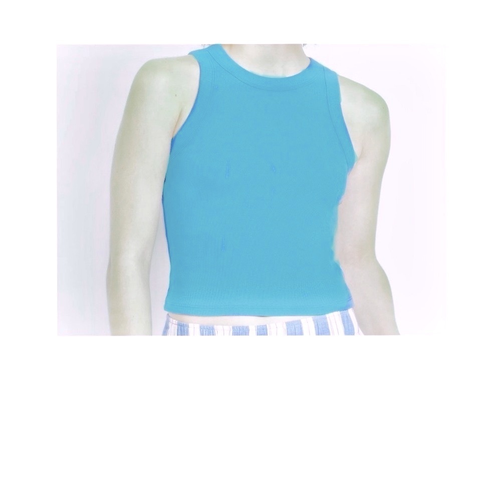 Size L Old Navy Teal Ribbed Tank Top
